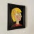 Modern Felix Bachmann, Portrait of a Woman, Mixed Media on Wood, 2023 For Sale - Image 3 of 8