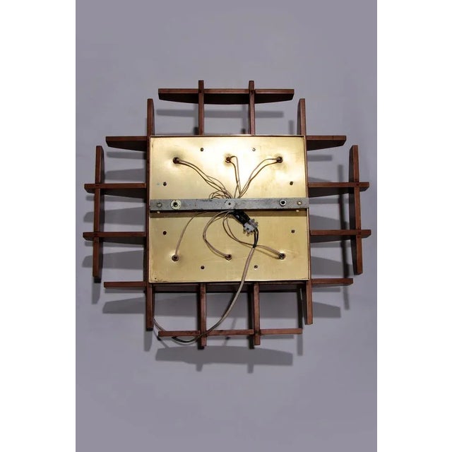 Wooden Wall Lamp by Angelo Brotto, 1960s For Sale - Image 6 of 13