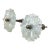 Antique 19th Century Sandwich Opalescent Glass Flower Drapery Tieback Pair For Sale