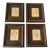 Mid-20th Century Framed Miniature Portrait Drawing Prints on Silk Attributed to Italian Artist René David - Set of Four For Sale