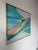 1970’s Vintage Expressionist Abstract Acrylic on Canvas Painting in Gold Aluminum Frame For Sale - Image 11 of 12