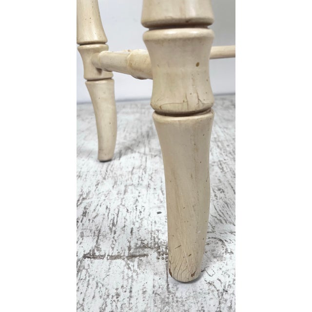 Vintage Faux Bamboo Chinese Chippendale Console Table For Sale - Image 9 of 9