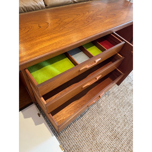 Beautiful Mid Century Modern Sideboard in Teak by Nathan Furniture Company, Circa 1960s, Attributed For Sale - Image 10 of 12