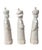 Qing Emperor White Porcelain Figures, 3 Generations For Sale - Image 11 of 12