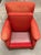 Red Early 20th Century American Art Deco Club Chair With Hairy Lions Paw Feet for Reupholstery For Sale - Image 8 of 13