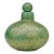 Murano Seguso Vetri d'Arte Green Pulegoso Bubble Gold Flecks Italian Art Deco Glass Perfume Scent Bottle With Label For Sale