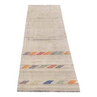 Decorative Vintage Turkish Kilim Runner - 2`0" X 7`7" For Sale