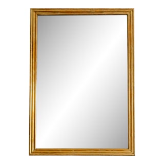 19th C French Brass Bistro Mirror For Sale