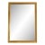 19th C French Brass Bistro Mirror For Sale