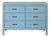 Bermuda Six-Drawer Dresser - Pool Blue For Sale