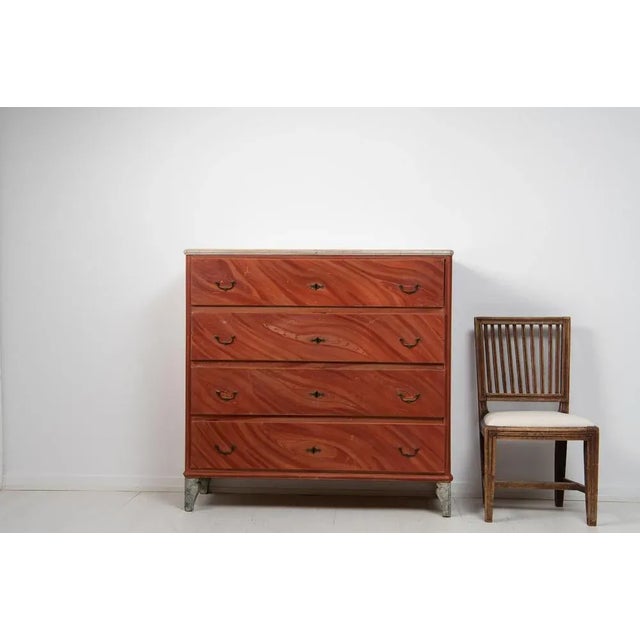 Swedish country house chest of drawers in gustavian style. The chest of drawers is a Swedish country house furniture from...