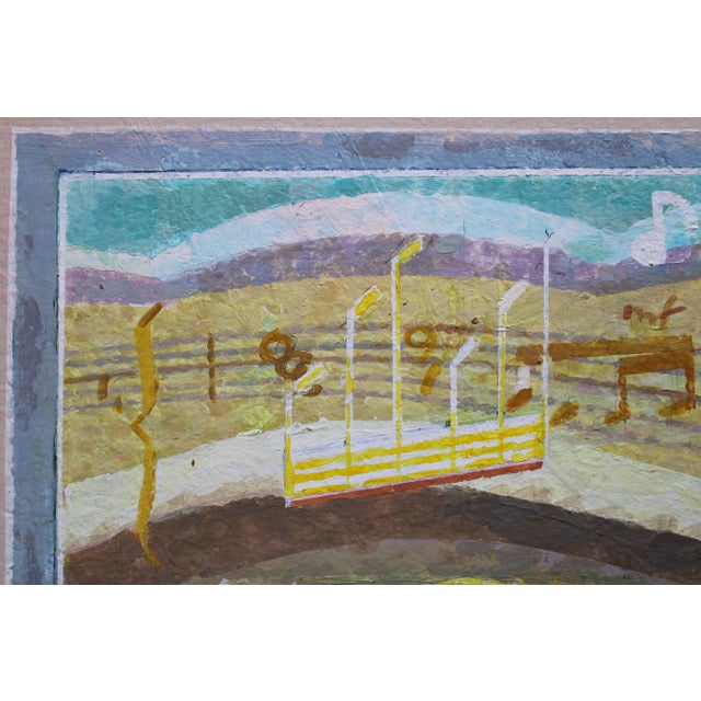 Victor Karnauh, Song, Tempera on Cardboard For Sale - Image 5 of 7