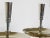 Mid-Century Tommi Parzinger Polished Nickel Candlesticks - a Pair For Sale - Image 9 of 13