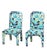 Asian Pair MCM CasaBique Ming Armchairs in Thibaut “Imperial Dragon” For Sale - Image 3 of 18