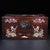 A beautifully crafted Chinese rectangular box, likely made of Zitan wood. The box features a hinged lid with brass...