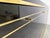 Vintage Black Lacquered and Brass Sideboard, 1980s For Sale - Image 9 of 14