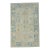 Blue & Cream Turkish Oushak Rug 3'9" x 5'9" For Sale