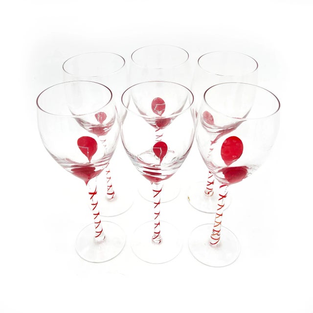 Sip in style with these tall and oversized, yet elegant hand blown glass wine goblets. The set includes 6 pieces with...