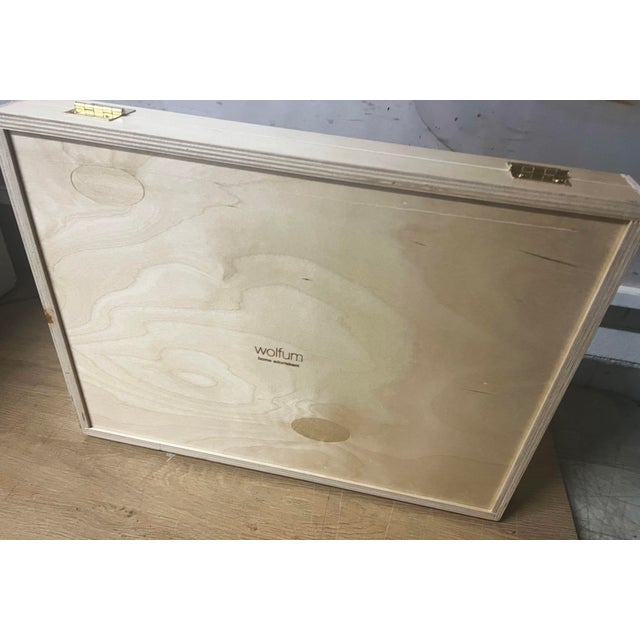 Gray Wolfum “Wavy” Tabletop Backgammon Set For Sale - Image 8 of 9