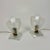 Small Italian Frosted Engraved Glass Bedside Lamps, 1940s, Set of 2 For Sale - Image 6 of 10