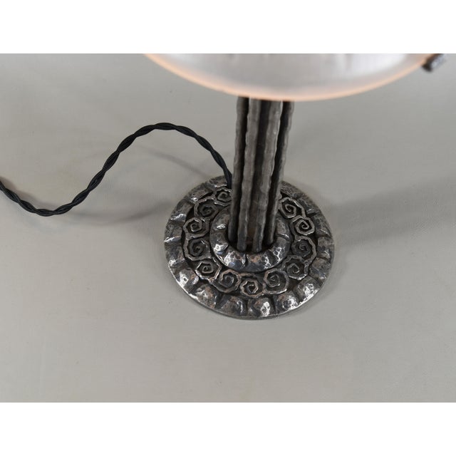 Muller Frères 1930s Large French Art Deco Table Lamp by Muller Freres France For Sale - Image 4 of 13