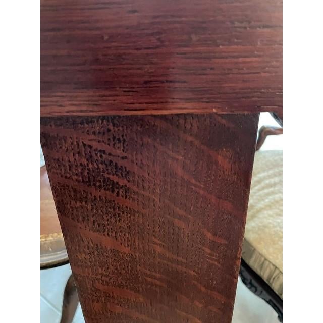 Brown Early 20th Century Set of Six Queen Anne / Chippendale Revival Dining Chairs – Five Side Chairs & Captain’s Chair For Sale - Image 8 of 11