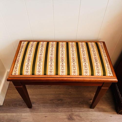 Vintage Gold Wooden Bench For Sale - Image 10 of 10
