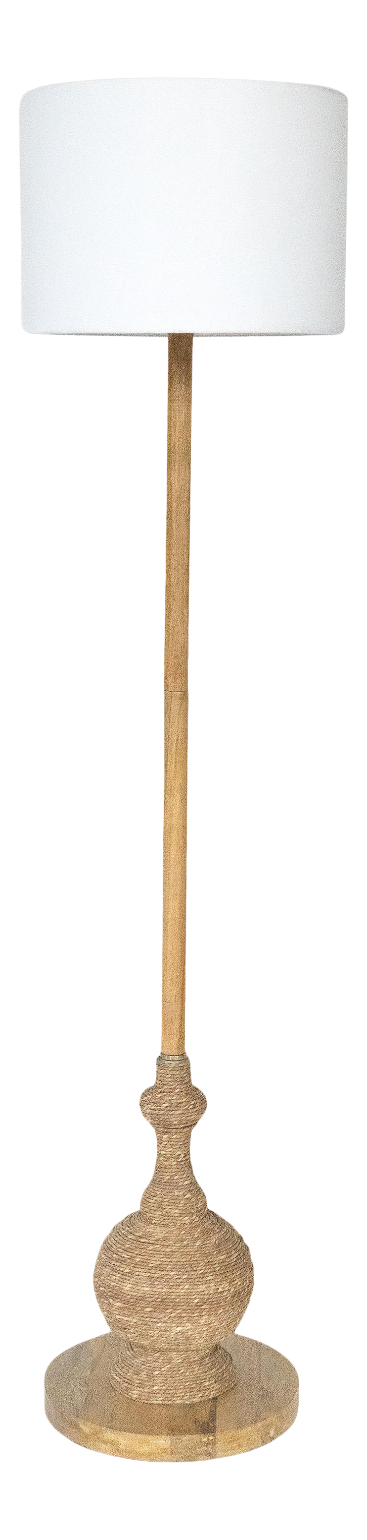 twisted rope floor lamp
