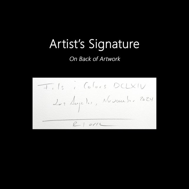 Textile Fils I Colors DCLXIV - Vivid Abstract Contemporary Textile on Paper Original Artwork by Raul De La Torre For Sale - Image 7 of 7