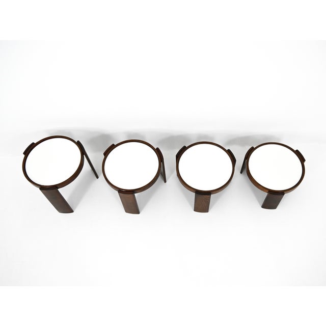 Black Model 780 Nesting Tables by Gianfranco Frattini for Cassina, 1960s, Set of 4 For Sale - Image 8 of 15