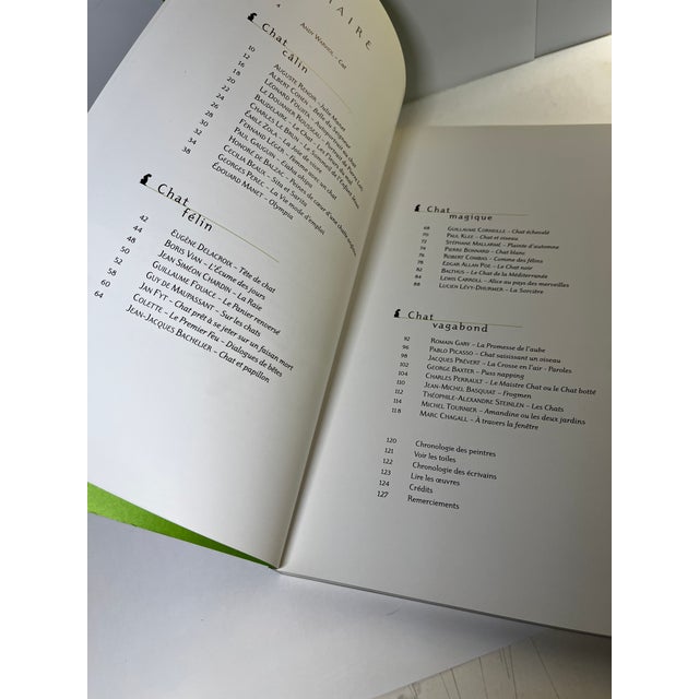 French 2004 Pages Et Toiles Chats French Cat Book For Sale - Image 3 of 11