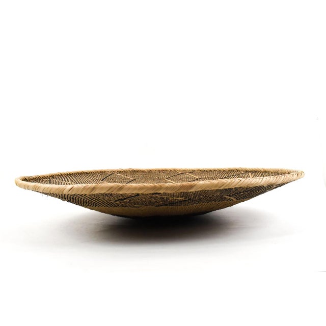African Early 20th Century Tonga Binga Basket 24 Inch For Sale - Image 3 of 7