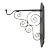 Vintage Iron Black Scroll Wall Bracket For Sale