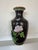 Vintage cloissonné vase with floral motif (peonies and cherry blossoms). Appears to be Chinese.