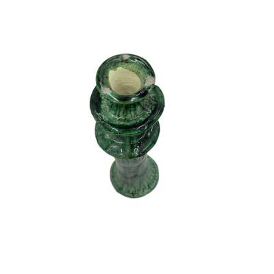 1970s Moroccan Tamegroute Glazed Candlestick Holder For Sale - Image 5 of 6