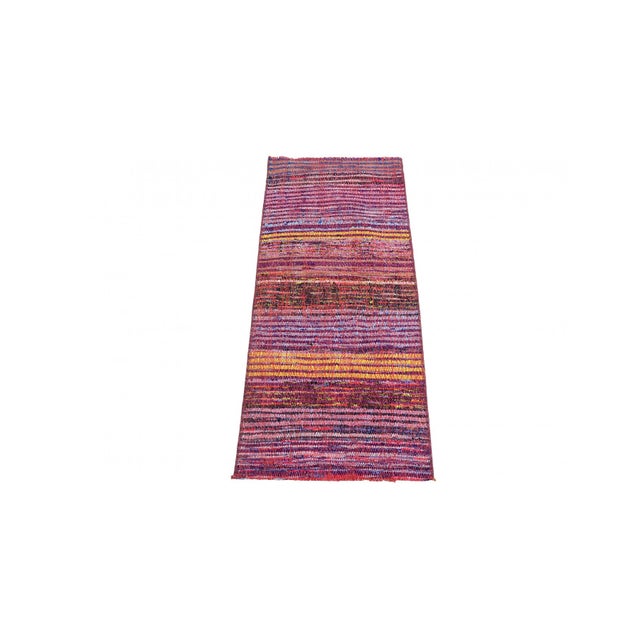 Decorative vintage mini rag rug from Adana region of Turkey. Approximately 45-55 years old. In very good condition. Rare...