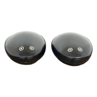 Polished Wood Trinket Boxes, Pair For Sale