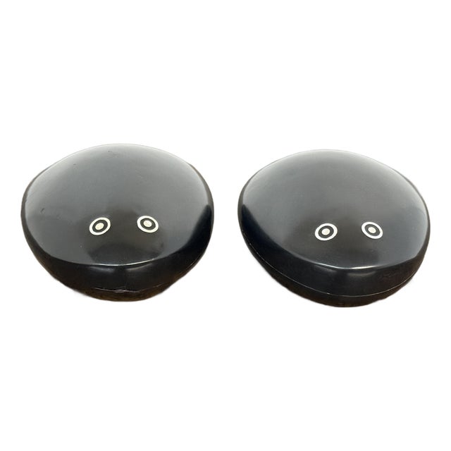 Polished Wood Trinket Boxes, Pair For Sale