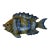 Vintage 70s Vallauris French Majolica Ceramic Fish Wall Art For Sale