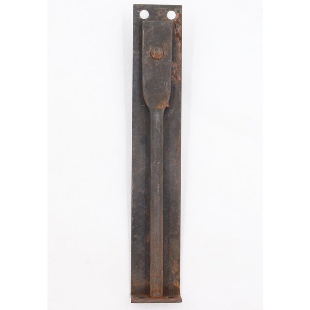 Reclaimed Cast Iron Flush Mount Floor Bolt For Sale - Image 6 of 8