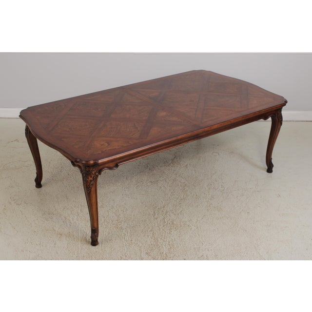 French Country Henredon Country French Style Dining Room Table For Sale - Image 3 of 16