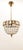 Brass Suspension Light with Crystals, in Very Good conditions. Designed 1950 to 1959 Up to 250V (Europe/UK Standard).The...