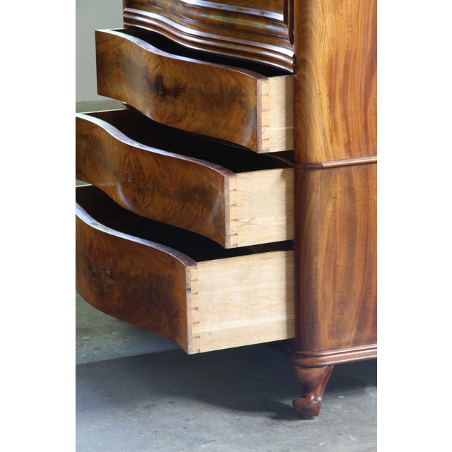 Danish Secretaire in Walnut, 1890s For Sale - Image 15 of 18