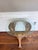 Vintage Neoclassical / Gothic Revival Style Cast Metal & Glass Accent Table For Sale - Image 4 of 9