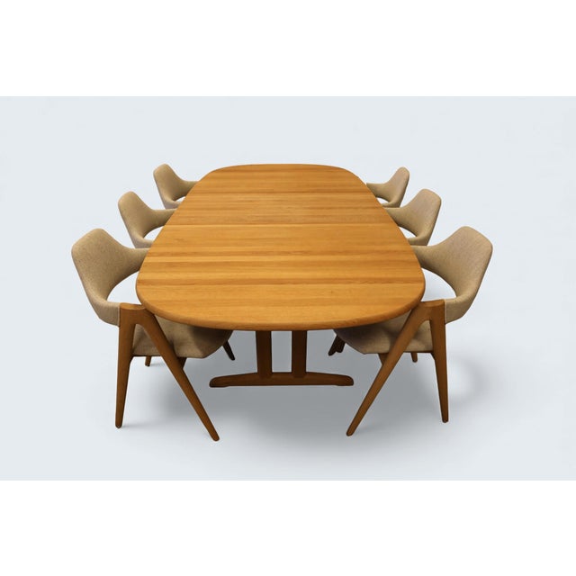 Dining Table in Oak with Extension Leaf from Gansø Møbler, 1960s For Sale - Image 11 of 18