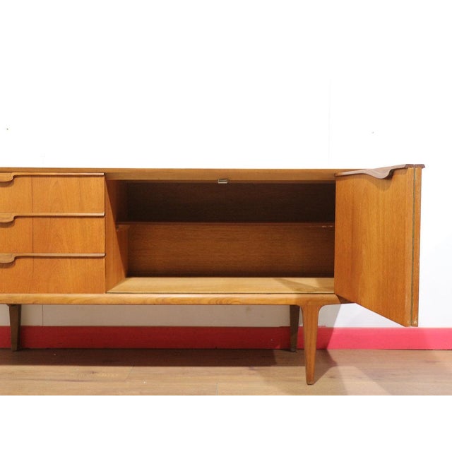 Mid 20th Century Mid Century Modern Vintage Teak British Credenza Sideboard For Sale - Image 5 of 14