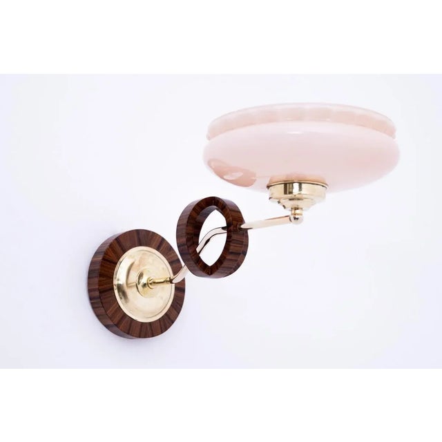 Art Deco Wall Lamps, Poland, 1950s, Set of 4 For Sale - Image 4 of 8