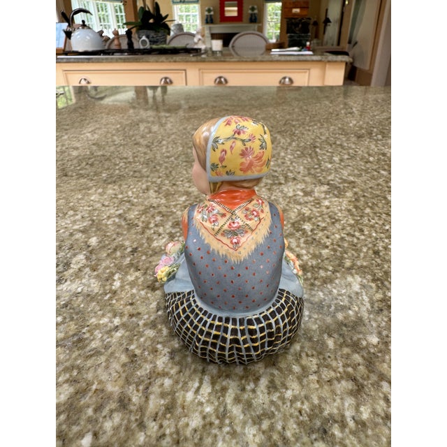 Royal Copenhagan Royal Copenhagen Figurine of a Young Girl in Traditional Dress by Carl Martin-Hansen For Sale - Image 4 of 8