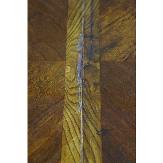 Late 20th Century Ethan Allen American Empire Matchbook Cherry Extendable Neoclassic Dining Table For Sale - Image 5 of 18