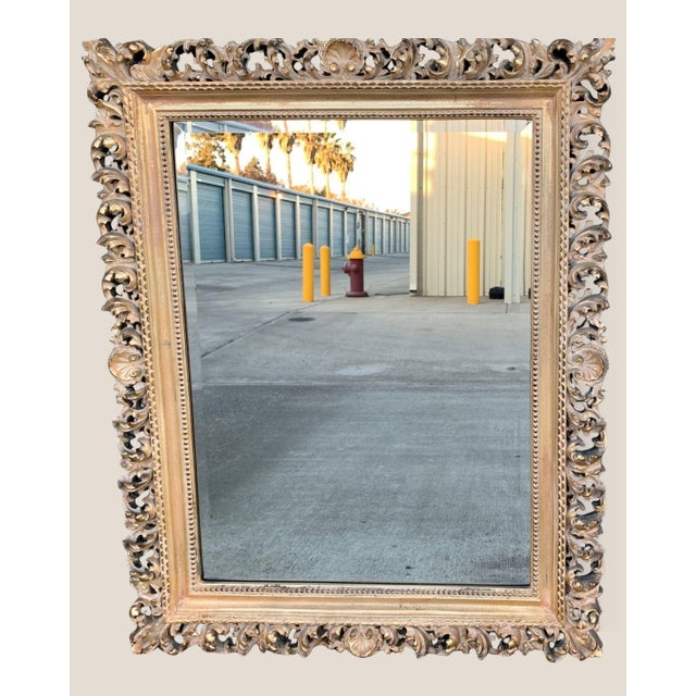 Florentine Vintage Florentine Style Shell & Acanthus Leaf Mirror For Sale - Image 4 of 17